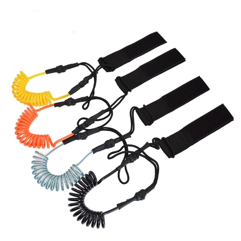 Surfboard Leash Ankle - 新しいサーフSUPアンクルリーシュ サーフィン用伸縮コイル式スタンドアップパドルボードレッグロープ サーフボードアンクルリーシュ サーフボードリーシュ レッグロープ