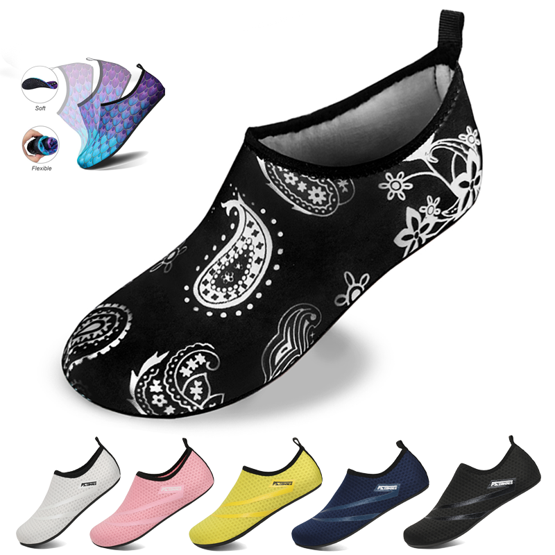 Aquatic Sports Shoes - ダイビングシューズ女性アクアシューズ男性ビーチ水泳ウォータースポーツソックス裸足スニーカーフィットネス速乾性ウォーターシューズ