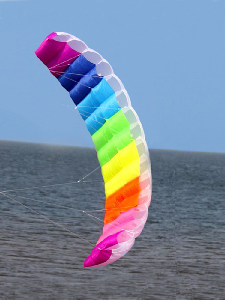 プロ1.4/2/2。7メートルデュアルラインパラフォイル凧コ - Kite Surf Bar Control のレビューと価格