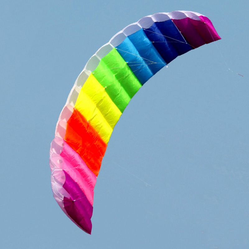 プロ1.4/2/2。7メートルデュアルラインパラフォイル凧コ - Kite Surf Bar Control のレビューと価格