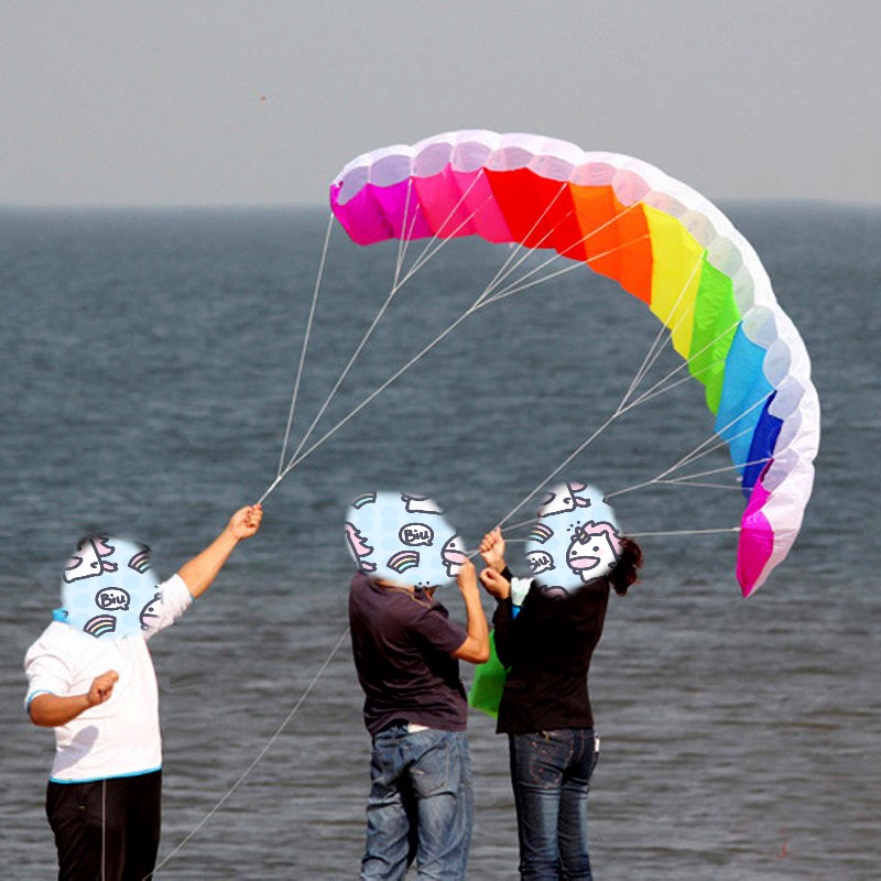 プロ1.4/2/2。7メートルデュアルラインパラフォイル凧コ - Kite Surf Bar Control のレビューと価格