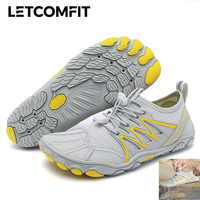 ユニセックスウォーターシューズ男性女性速乾性滑り止めハイキン - Aquatic Sports Shoes のレビューと価格