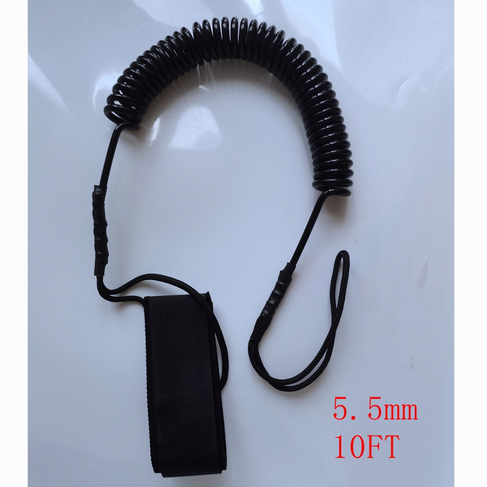 5.5MM 10フィート サーフボードフットリーシュ パドル - Surfboard Leash Ankle のレビューと価格