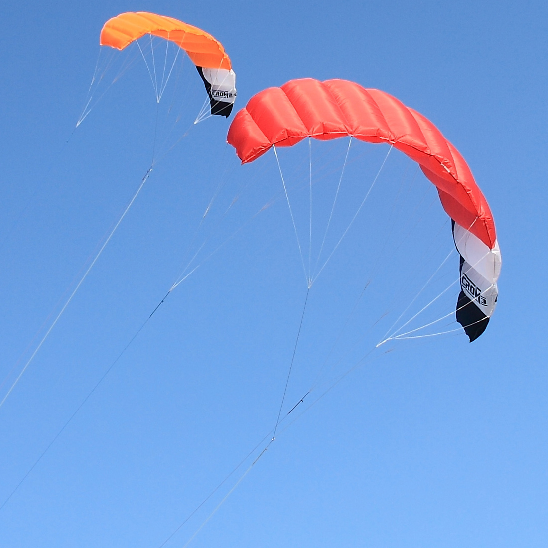 9km2〜3sqmトリプルラインパワートラクションカイト3x - Kite Surf Bar Control のレビューと価格