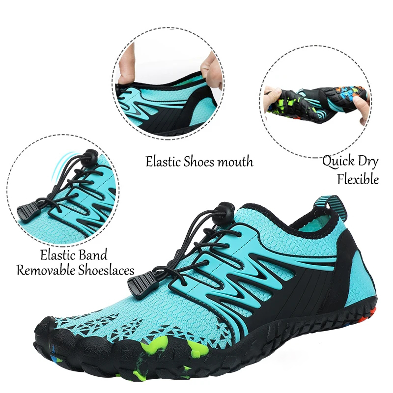 ユニセックスクイックドライウォーターシューズ、ウォーターシュ - Aquatic Sports Shoes のレビューと価格